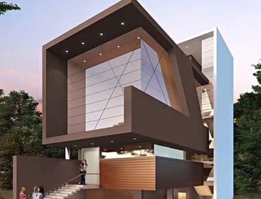 Commercial Building (UG+3),<br>Parbhani
, Maharashtra :Design for  Architect M/s Studio-165